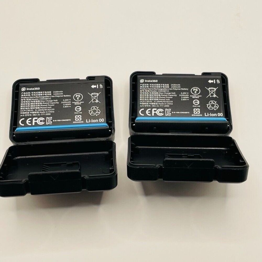 Insta360 x2 Genuine Batteries with Low Usage + X Cases - Picture 2 of 6